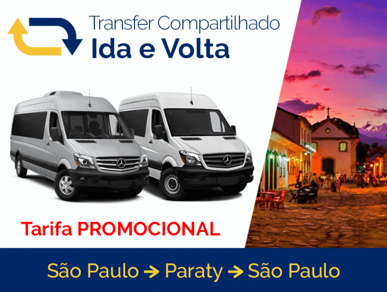 Transfer Ida e Volta – São Paulo x Paraty x São Paulo